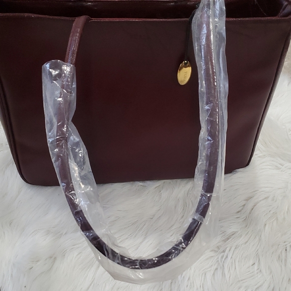 Nwot Furla Deep Burgundy Tote Bag - Picture 8 of 14